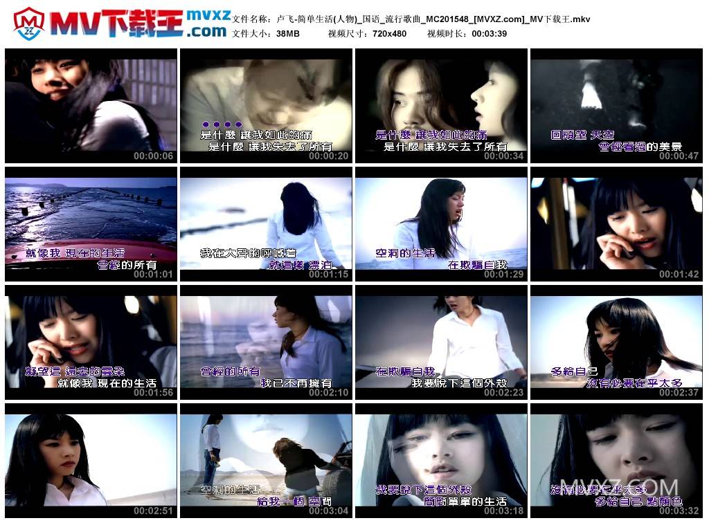 卢飞-简单生活(人物)_国语_流行歌曲_MC201548